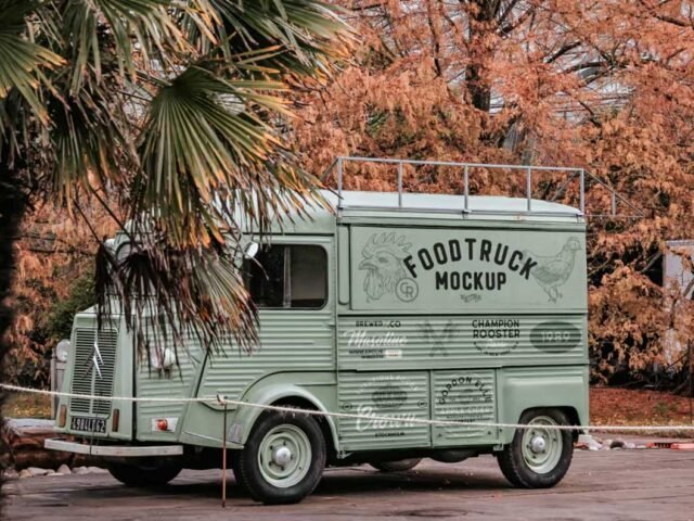 Citroen Food Truck Mockup
