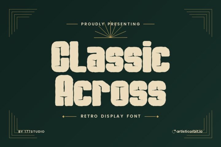 Classic Across font preview