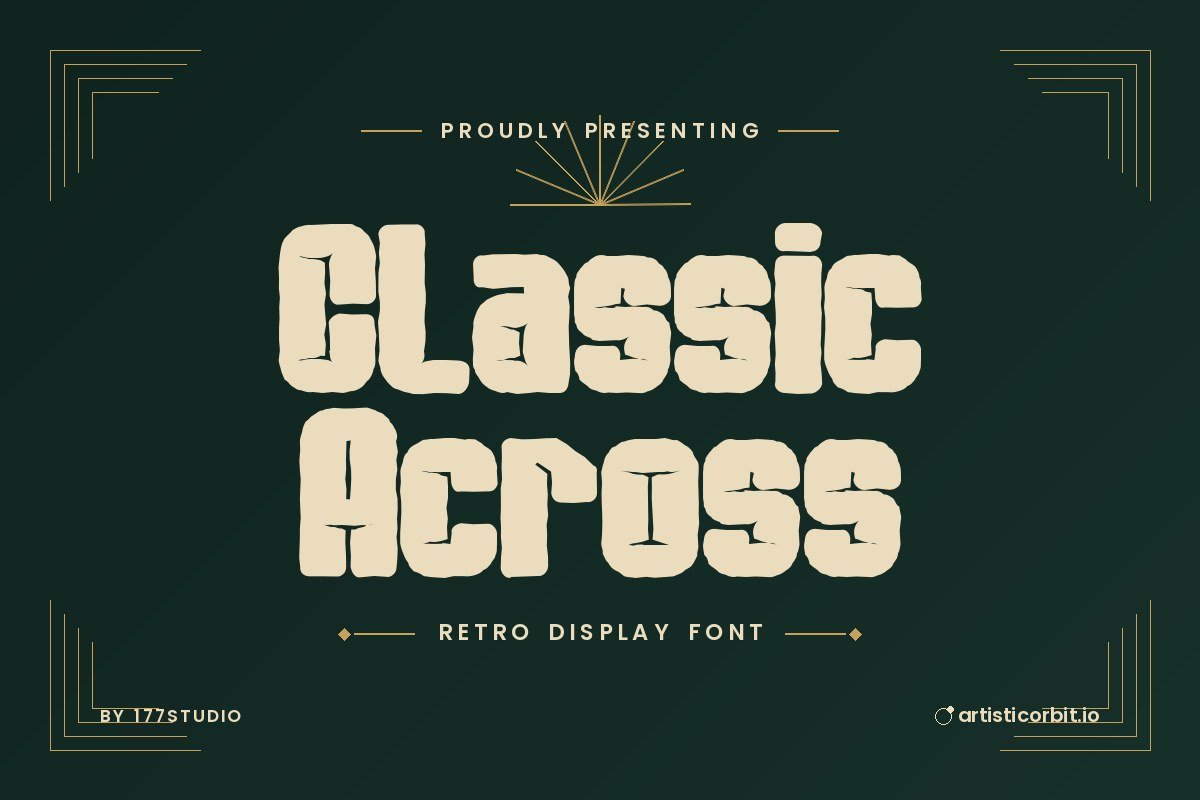Classic Across font preview