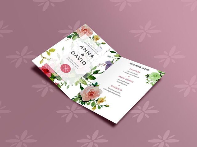 Classic Invitation Card Mockup