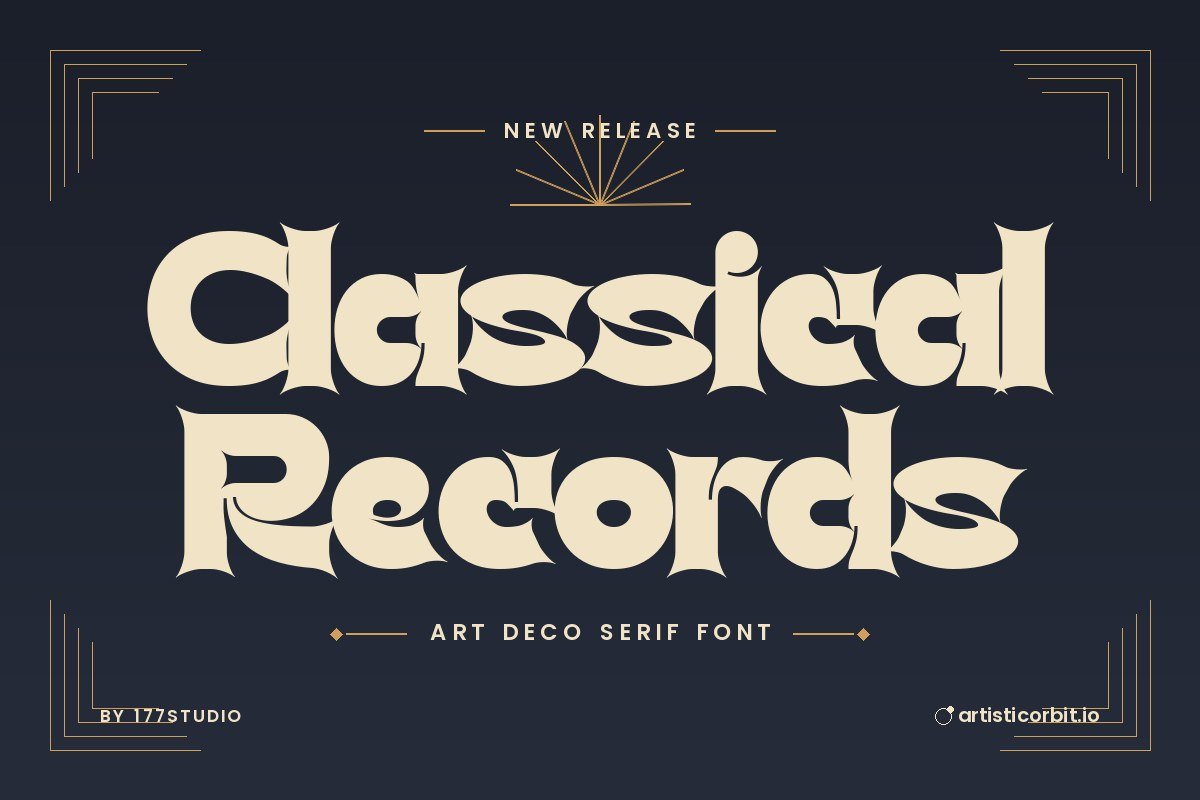 Classical Records font preview