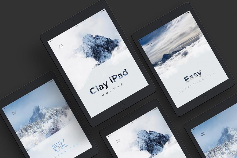 Clay iPad Mockup