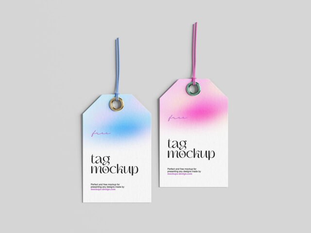 Clean Label Tag Mockup