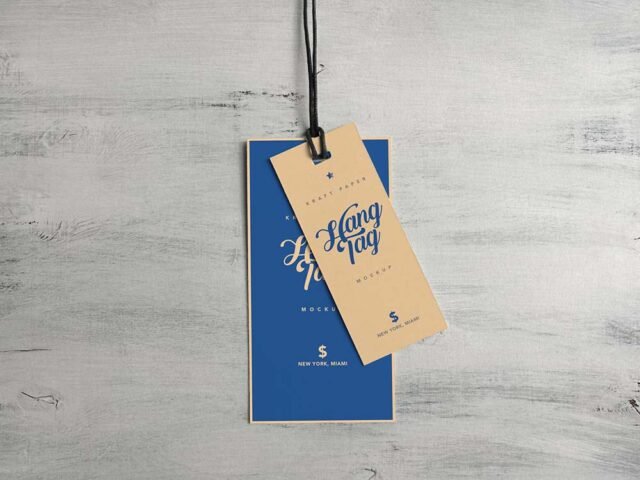 Cloth Hanging Tag Mockup