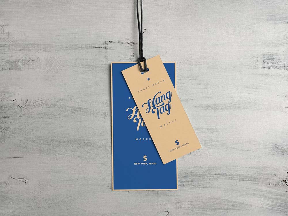 Cloth Hanging Tag Mockup