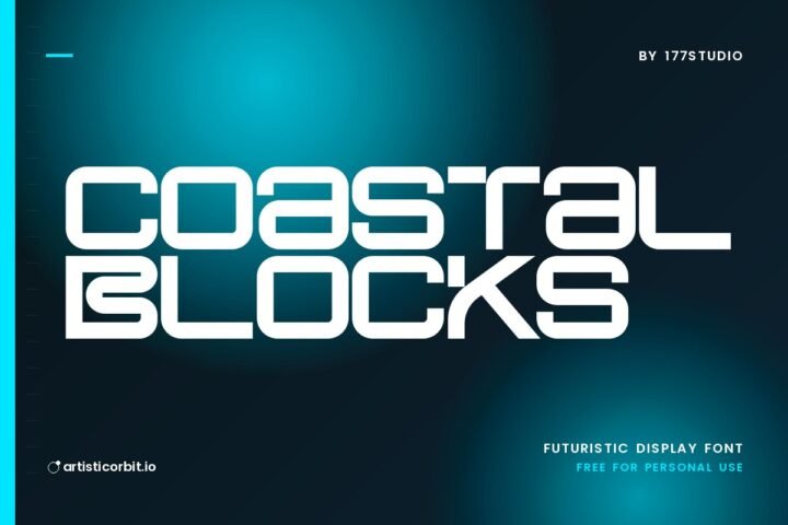 Coastal Blocks font preview