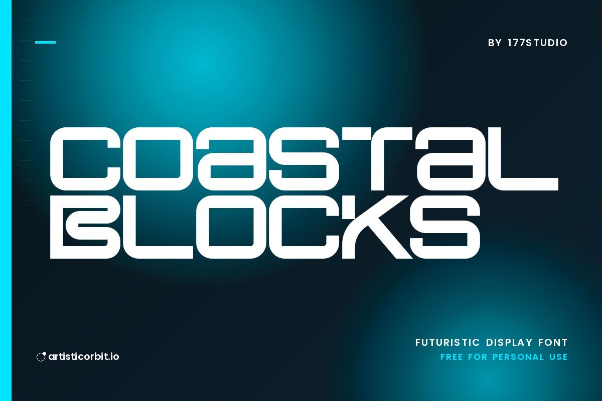 Coastal Blocks font preview