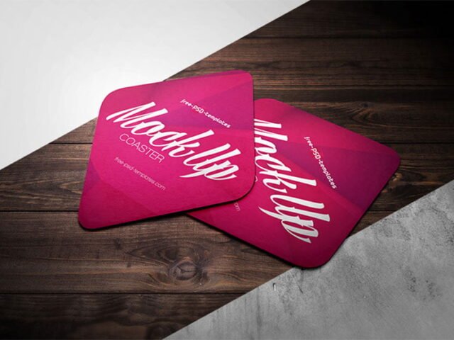 Coaster Mockup PSD