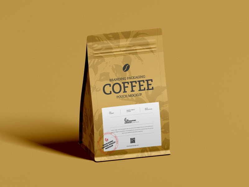 Coffee Pouch Packaging Mockup