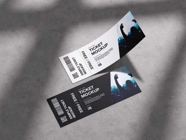Concert Tickets Mockup