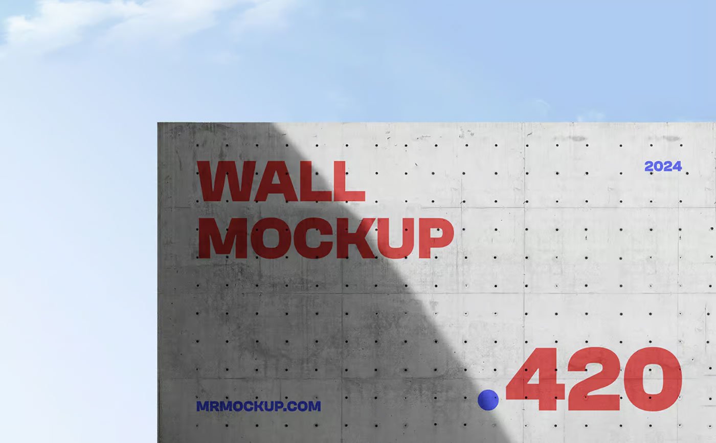 Concrete Wall Mockup