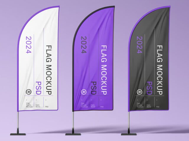 Convex Flags Mockup