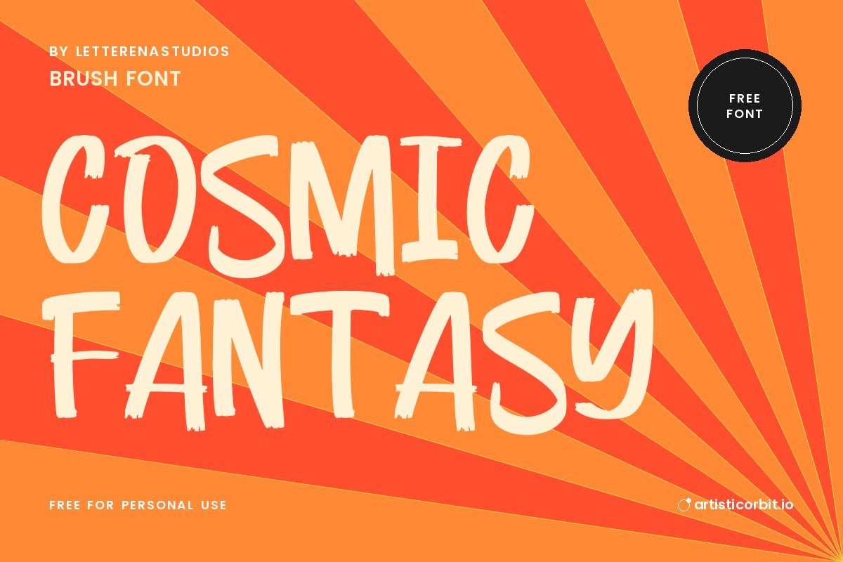 Cosmic Fantasy font preview