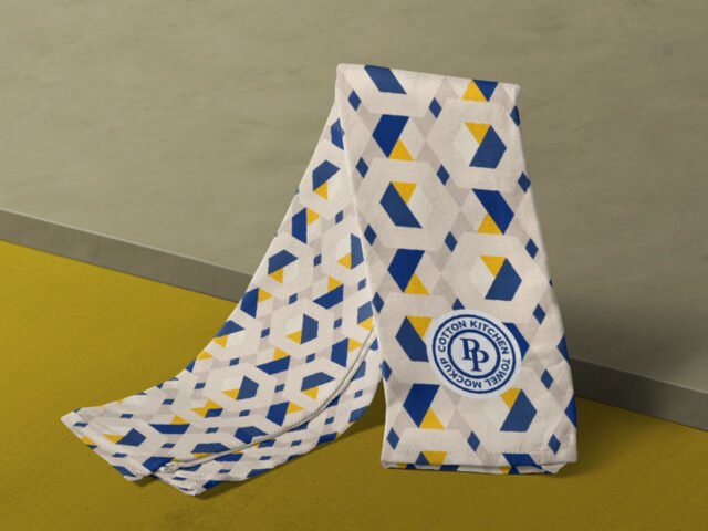 Cotton Kitchen Towel Mockup
