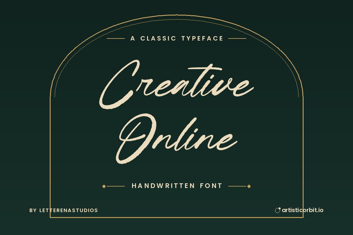 Creative Online font preview