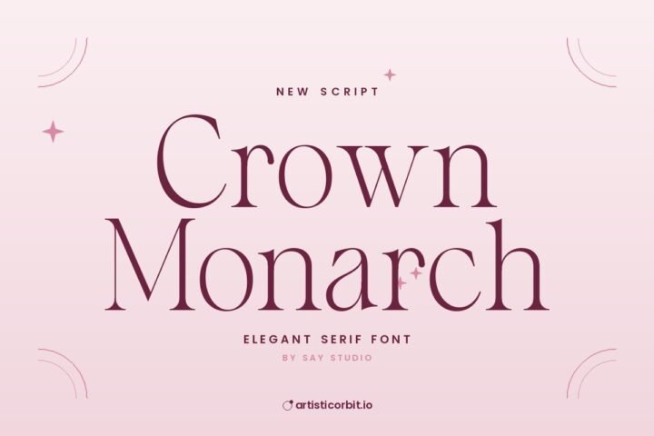 Crown Monarch font preview