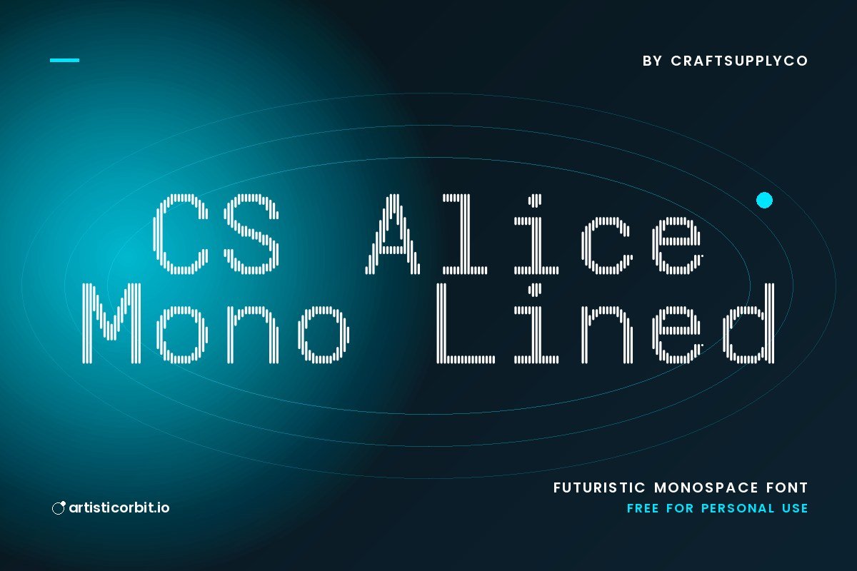 CS Alice Mono Lined font preview
