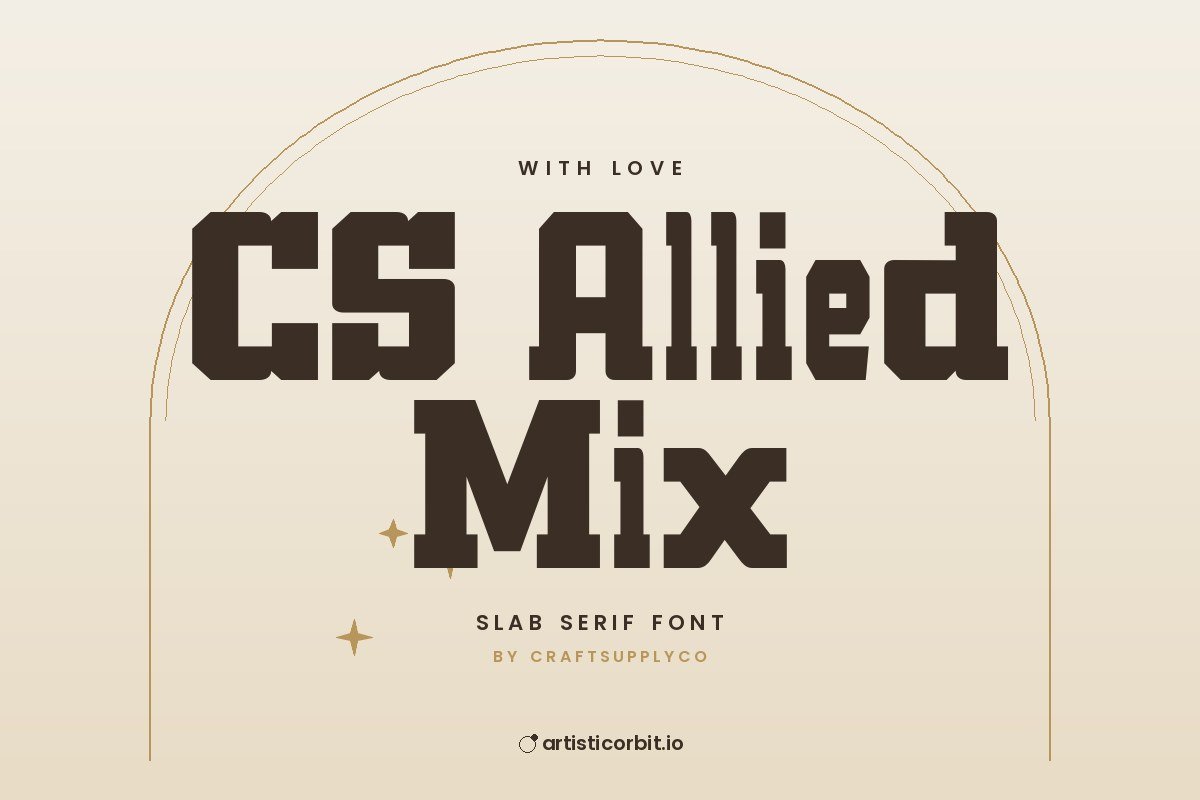 CS Allied Mix font preview