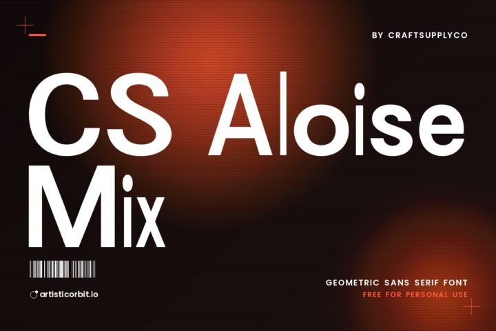 CS Aloise Mix font preview