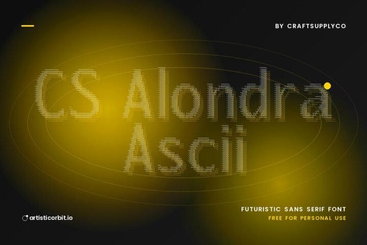 CS Alondra Ascii font preview
