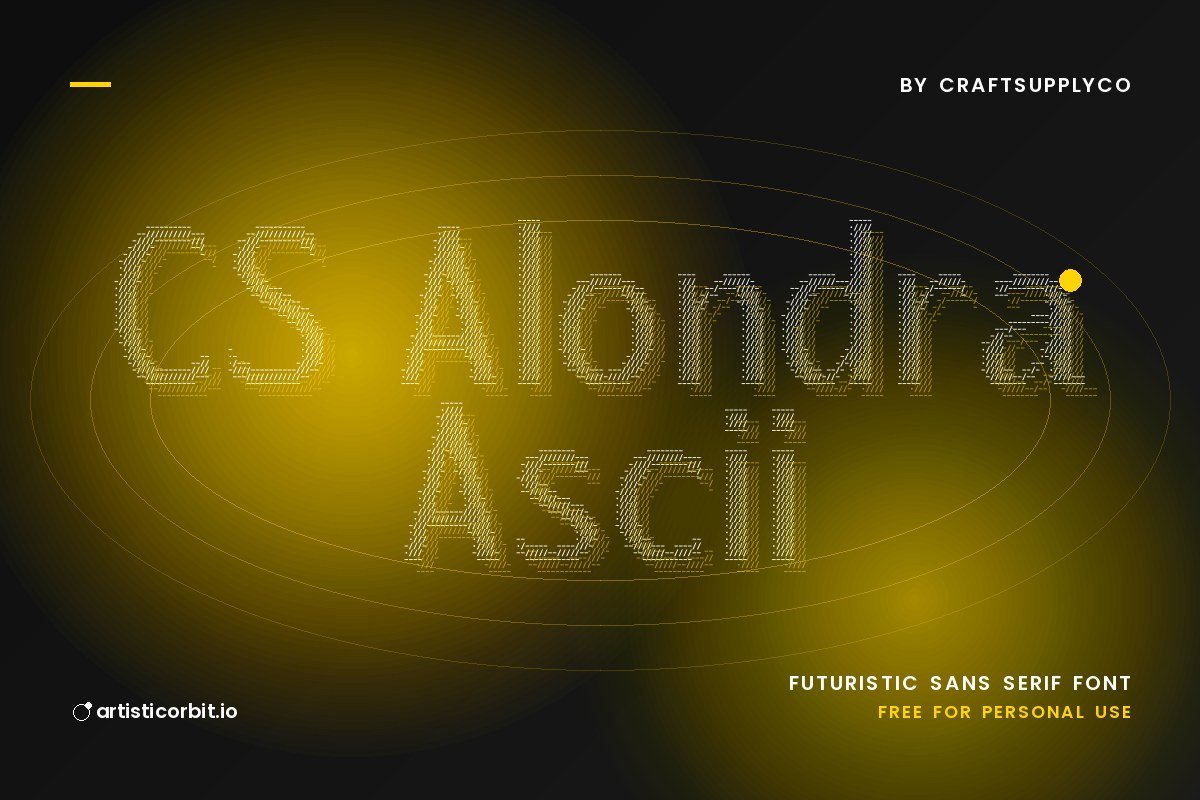 CS Alondra Ascii font preview