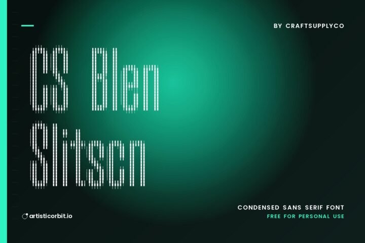CS Balenda Slitscan font preview