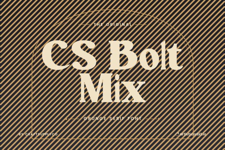 CS Bolt Mix font preview