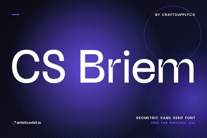 CS Briem font preview