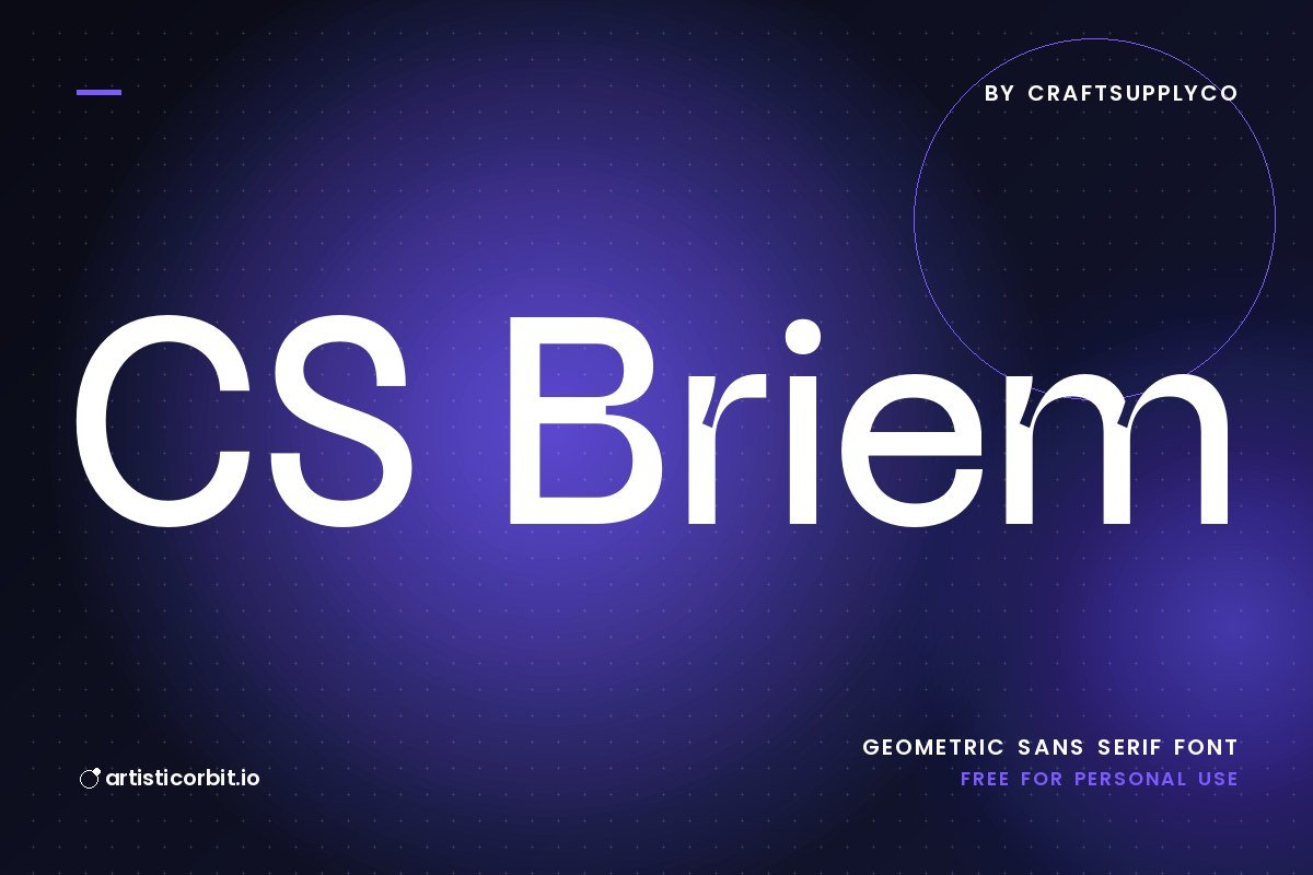 CS Briem font preview