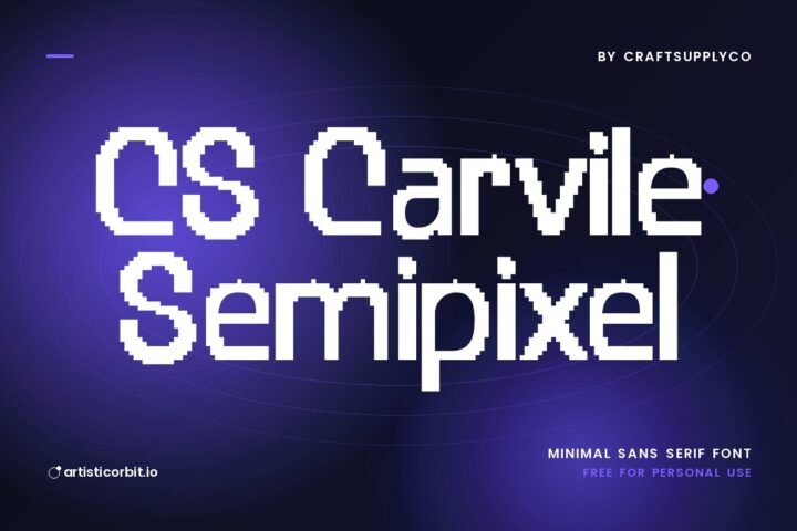CS Carvile Semipixel font preview