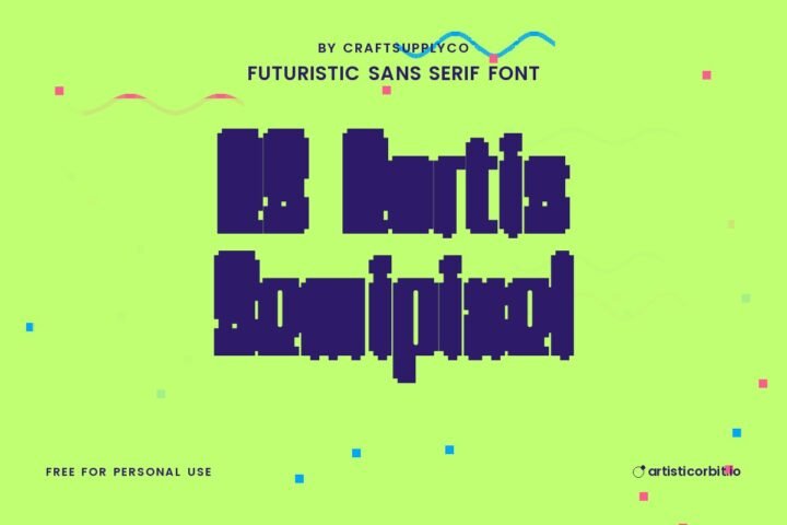 CS Curtis Semipixel font preview