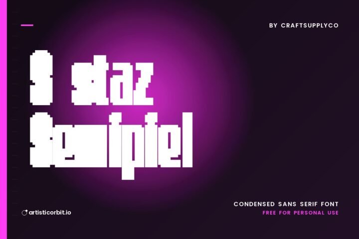 CS Gustaz Semipixel font preview