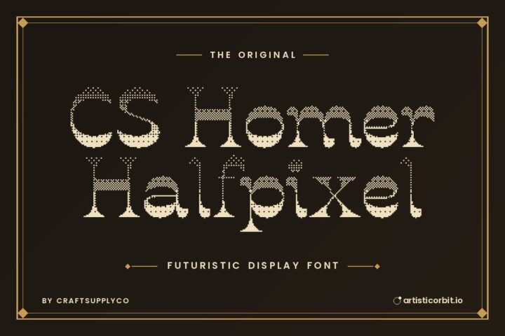CS Homer Halfpixel font preview