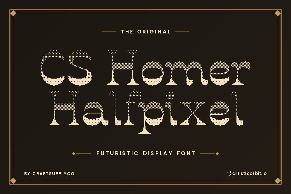 CS Homer Halfpixel font preview