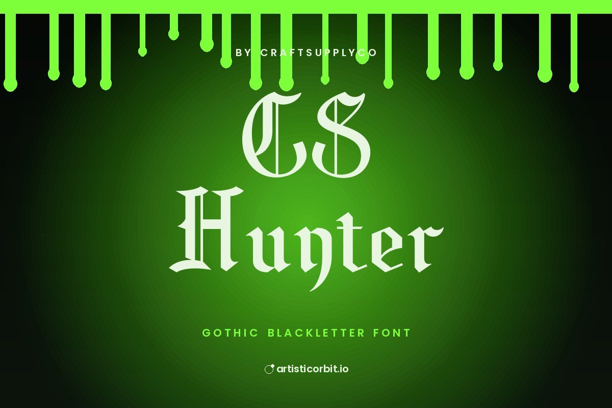 CS Hunter font preview
