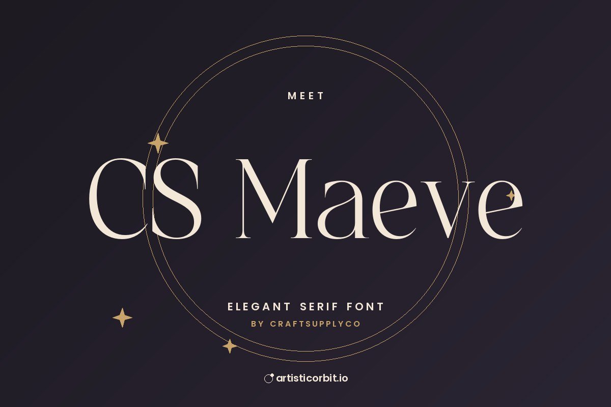 CS Maeve font preview