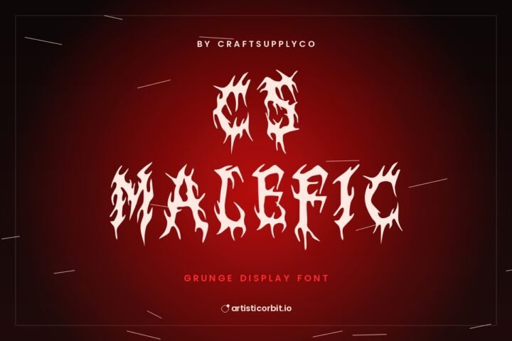 CS Malefic font preview
