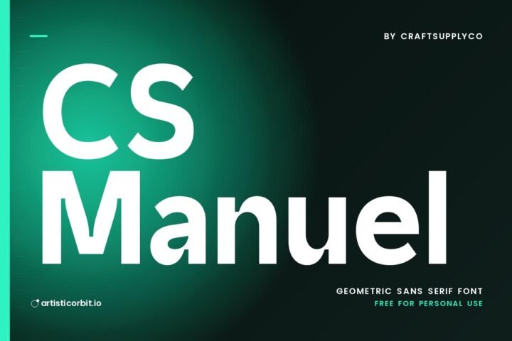 CS Manuel font preview