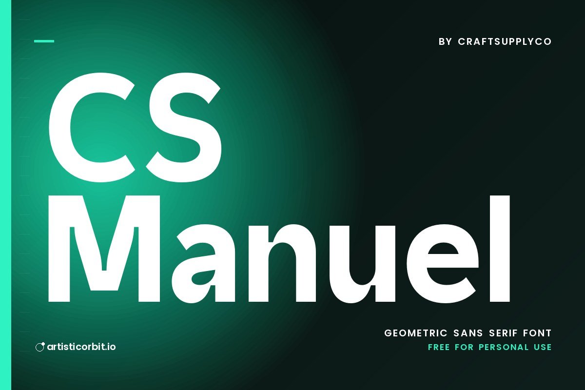 CS Manuel font preview
