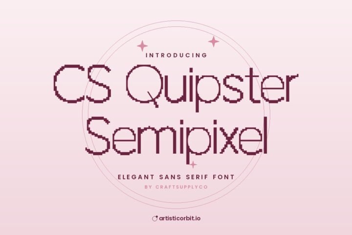 CS Quipster Semipixel font preview