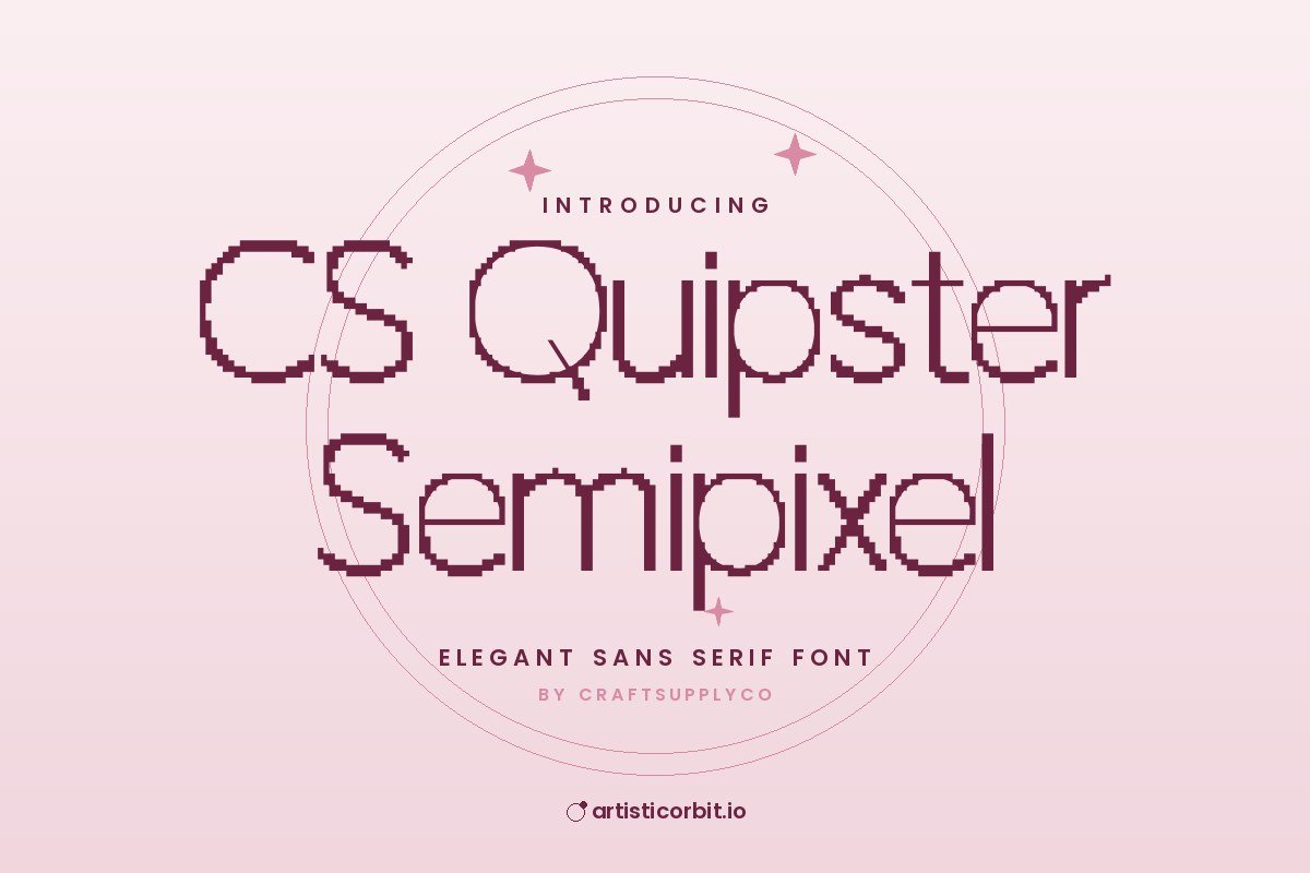 CS Quipster Semipixel font preview