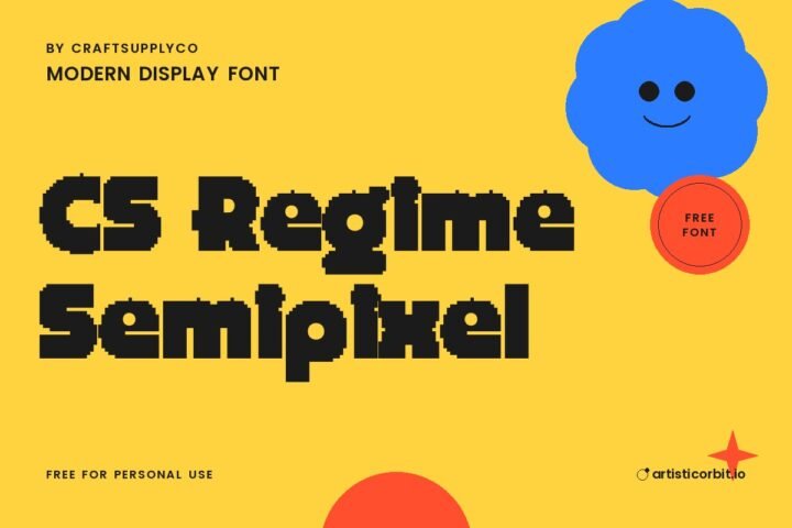 CS Regime Semipixel font preview