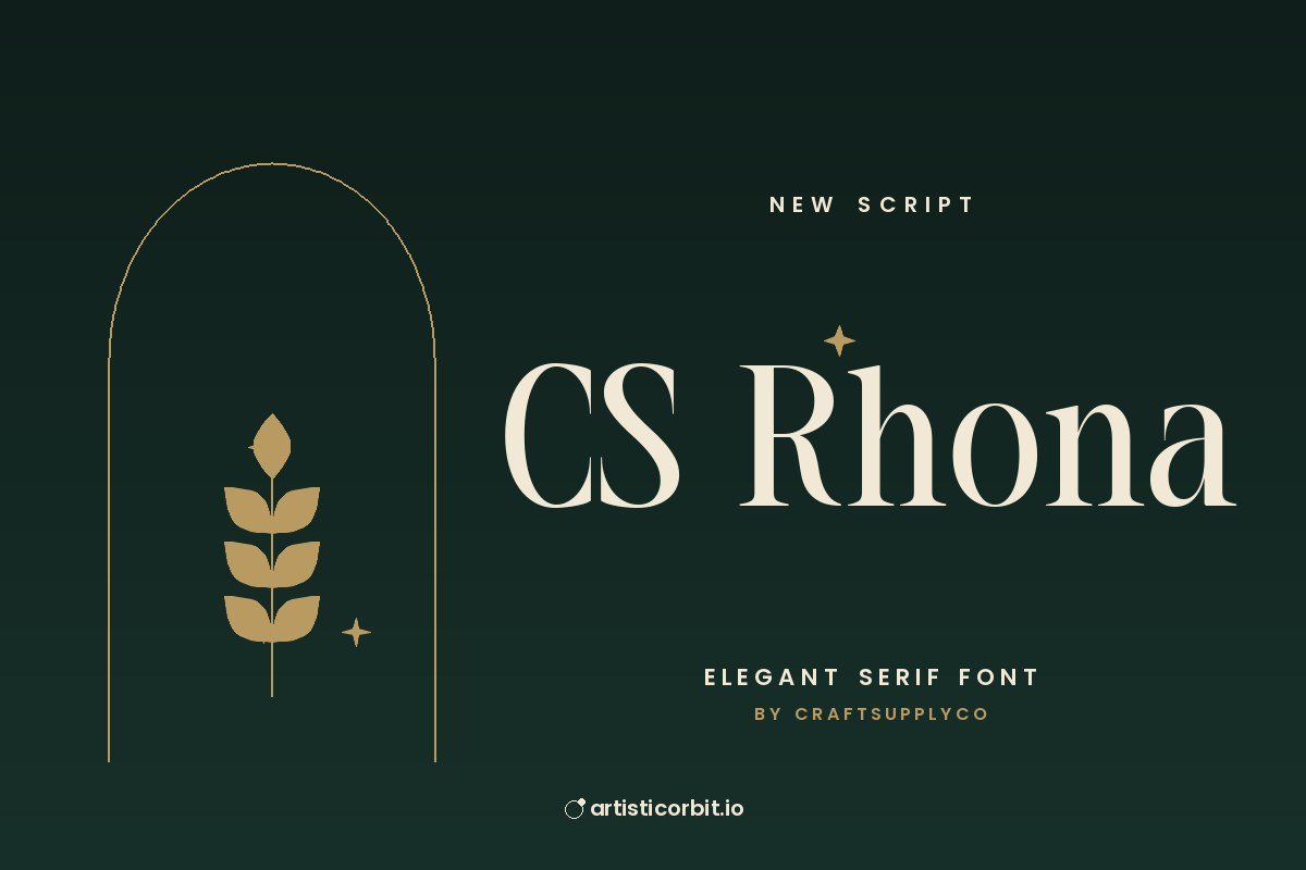 CS Rhona font preview