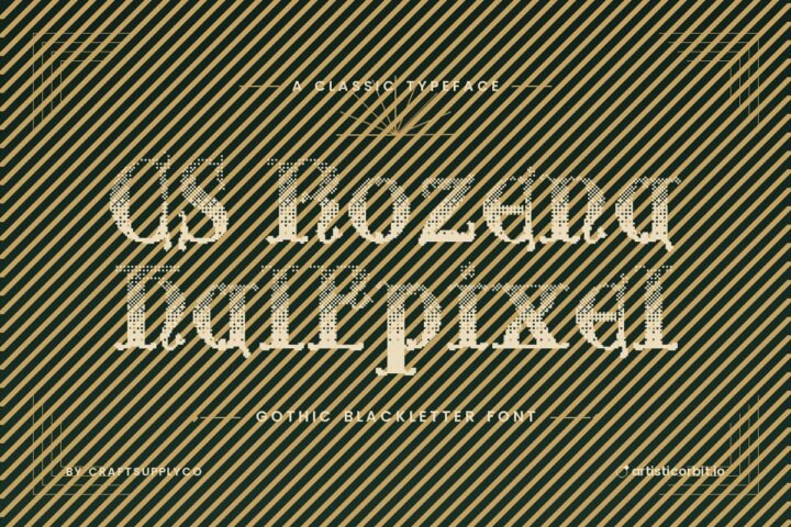 CS Rozena Halfpixel font preview