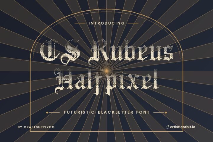 CS Rubeus Halfpixel font preview