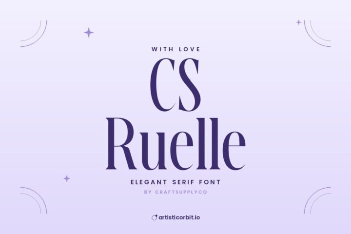 CS Ruelle font preview