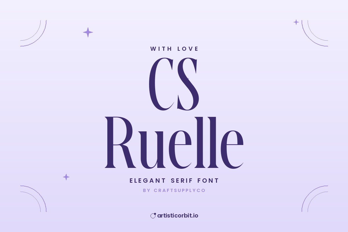 CS Ruelle font preview