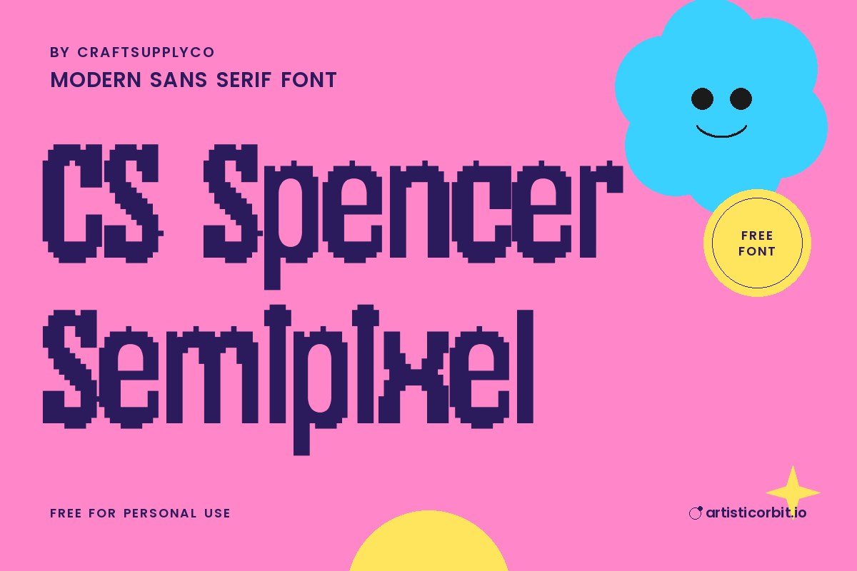 CS Spencer Semipixel font preview