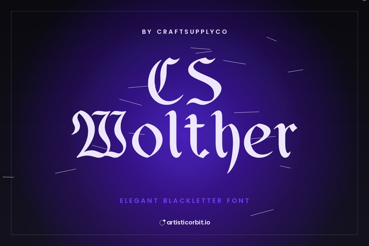 CS Wolther font preview
