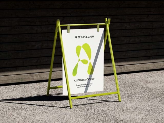 Customizable A-Stand Mockup